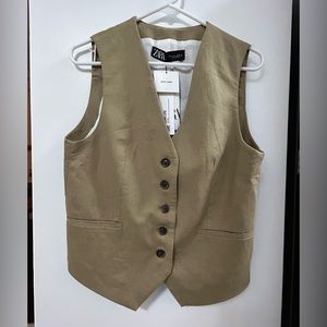 NWT Zara Beige Vest